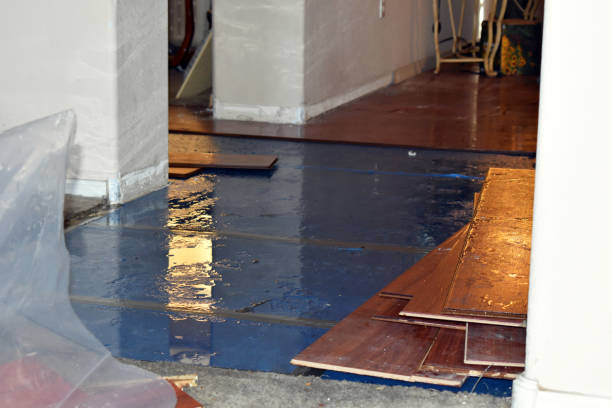 Professional Water Damage Restoration technician working in Conneaut, OH